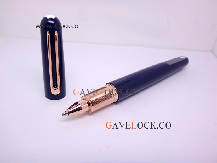 Faux Mont Blanc M Blue Rollerball Pen For Sale